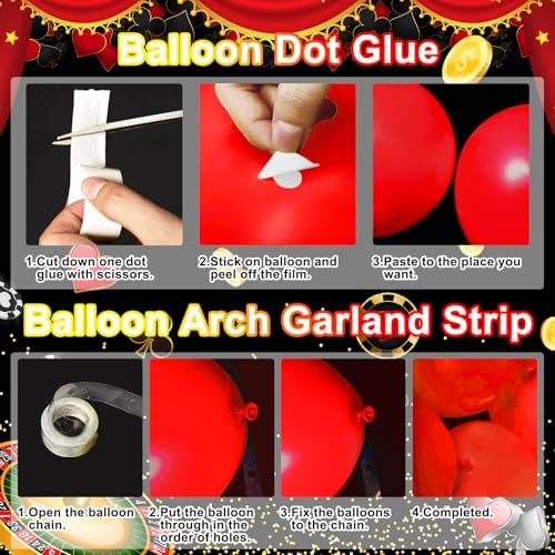 269 PCS Casino Theme Party Decorations Poker Themed Party Decor - Image 6
