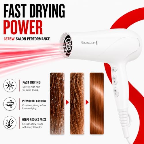Remington Damage Protection Hair Dryer, Ceramic Ionic Technology - Image 3