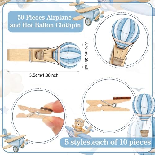 Patelai 321 Pcs Baby Shower Games Supplies, Airplane - Image 4