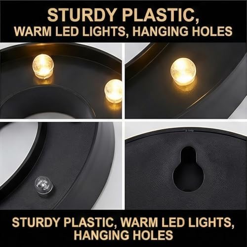 21st Birthday Decorations for Her Him, Black Light-Up Number 21 Sign, Battery-Operated Illuminated Party Table Decoration Backdrop Wall Decor, 21st Birthday Gifts for Him Her ZJDZTK - Image 3