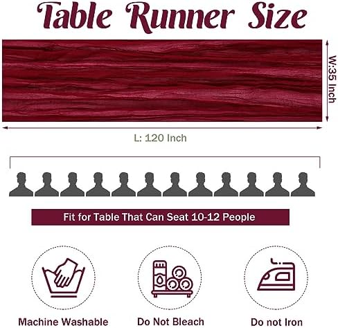 10FT Cheesecloth Table Runner Boho Party Home Decorations - Image 4