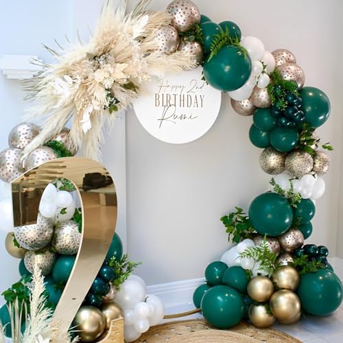 Voircoloria 90pcs Dark Green Balloons Garland Arch Kit, 18 12 10 5 Inch - Image 6