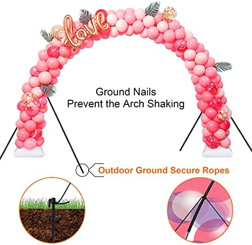 Chamvis Balloon Arch Kit with Electric Balloon Pump, Adjustable Balloon Arch Stand Frame Garden Arbors: for Wedding Baby Shower Birthday Party - Image 5