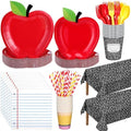 Vesici 452 Pcs Back to School Party Decorations Disposable Tableware Set by Vesici