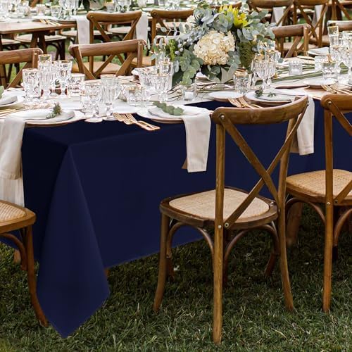 Fitable 8 Pack Navy Tablecloths 70x120 Inch for 6-8 Ft Rectangle Tables - Image 2