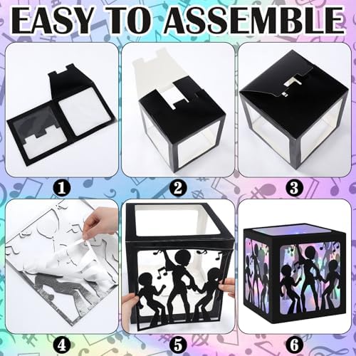 Novabright 6 Sets Large Disco Party Decoration Boxes with Light Strings - Image 3