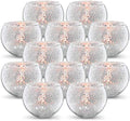 Volens Round Silver Votive Candle Holders, Mercury Glass Votives Set of 12 by VolensLightUpYourLife