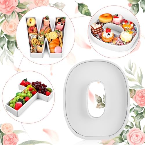 Rossesay 3 Pcs Charcuterie Letters 12 Inch Fillable Food Tray for Party - Image 4