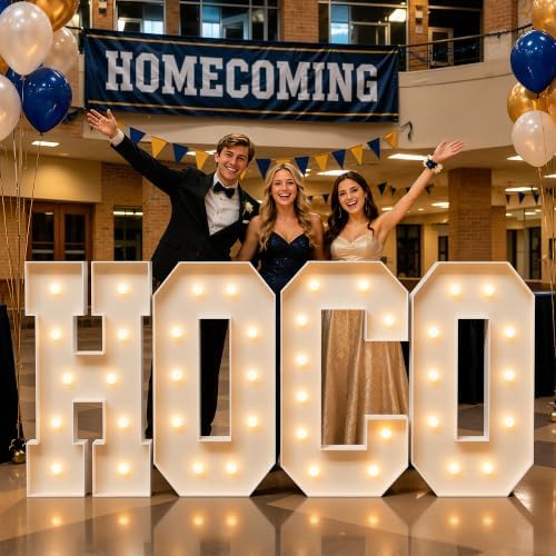 imprsv Marquee Light Up Letters, 3FT Marquee Letters for Birthday Baby Shower Wedding Decorations Light Up Letters for Engagement Party Decor, Large Marquee Letters for Party Decorations, Letter W - Image 6