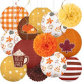 16Pcs Fall Thanksgiving Decorations for Home Party by Renbuzhu