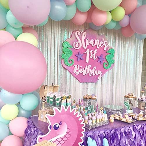 Sequin Curtains 2 Pieces White Iridescent 2FTx8FT Sequin Backdrop Glitter Fabric Background for Christmas Party Decoration Brithday Party Wedding Decorations - Image 3