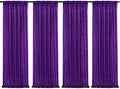 Poise3EHome Purple Sequin Backdrop Curtain,4 Panels 2FTx8FT Glitter Background for Halloween Party Birthday Wedding Christmas Thanksgiving Holiday Festival Decor by Poise3EHome