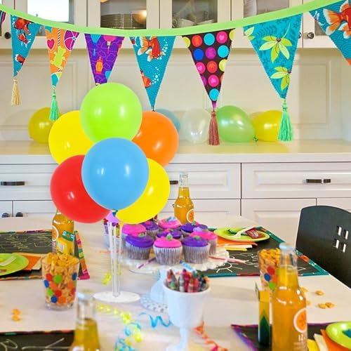 TONIFUL 4 Set Colourful Balloon Stand Balloon Centerpieces for Table Decor - Image 6