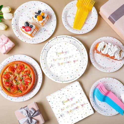 Geyoga 96 Pcs We Appreciate You Decoration Set,Rainbow Color,Thankful - Image 6