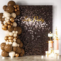 COKAOBE LiteGrid Series Shimmer Wall Backdrop - 24Pcs Dark Brown by COKAOBE