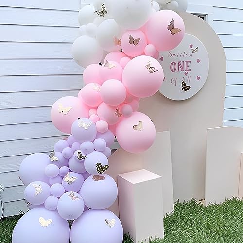 Voircoloria 110pcs Pastel Purple Light Purple Latex Party Balloons, 12inch - Image 5