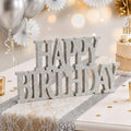 Novabright Happy Birthday Sign, Sliver, Glitter by Unknown