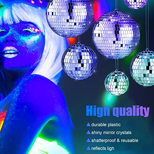 MTLEE 20 Pcs Disco Balls Decorations Assorted Size Party Decor - Image 3