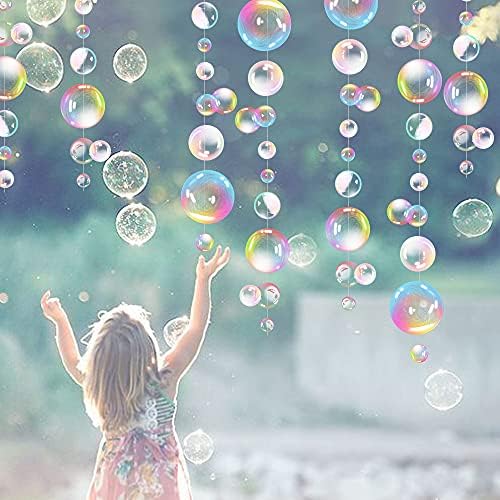 Transparent Bubble Garland Party Streamers Mermaid Party Decoration,Colored - Image 3