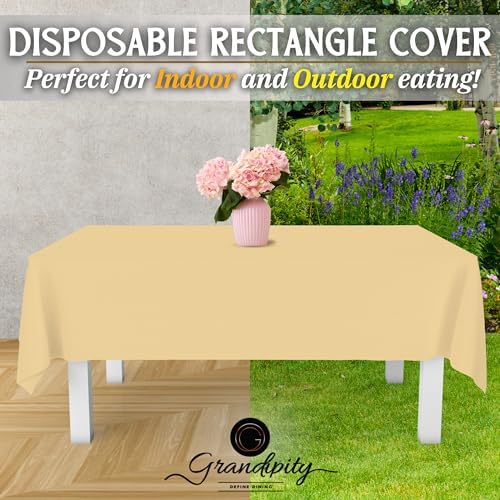 Grandipity Plastic Table Cloth Disposable 12 Pack 54” x 108” Rectangle - Image 5