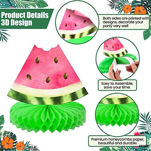 KatchOn 9 Pcs One in A Melon Centerpieces, One in a Melon Party Decorations - Image 4