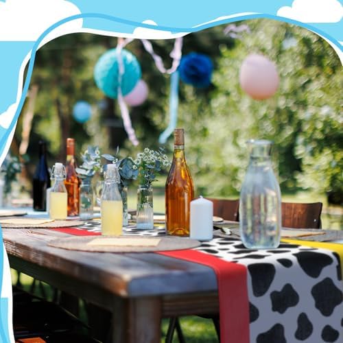 2 Pcs Cartoon Story Table Runner Birthday Party Supplies, Fresh - Image 6