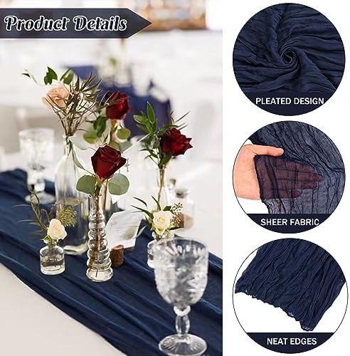 10FT Cheesecloth Table Runner Boho Party Home Decorations - Image 2