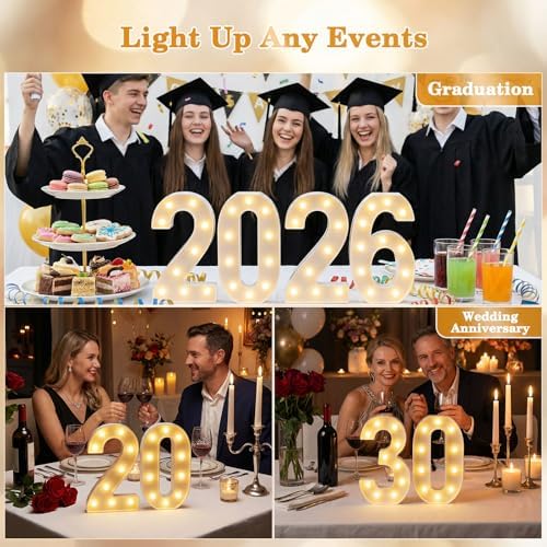 12.6 Inch Marquee Light Up Numbers 7 for Party Decorations - Image 6