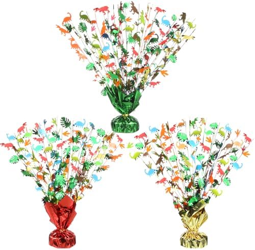 3 Pcs Dinosaur Party Decorations Dinosaur Table Centerpieces by CraftyDream