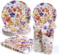 80 PCS Floral Paper Plates, Floral Wildflower Paper Plates and Napkins Party Supplies for Birthday Bridal Shower Picnic Tea Time, Serve for 20 Guests by WelcometoUVTQSSP