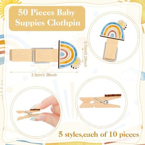 Patelai 321 Pcs Here Comes The Son Baby Shower Decorations Games Supplies - Image 4
