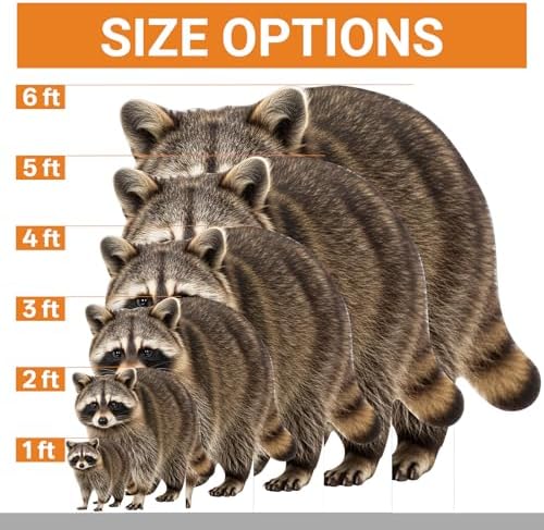 Raccoon 1FT Life Size Cardboard Cutout, Fun Animal Standup, 1 PC - Image 2