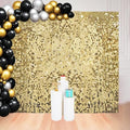Ozikutech 8x8 FT Light Gold Shimmer Wall Backdrop for Party Decorations by Ozikutech