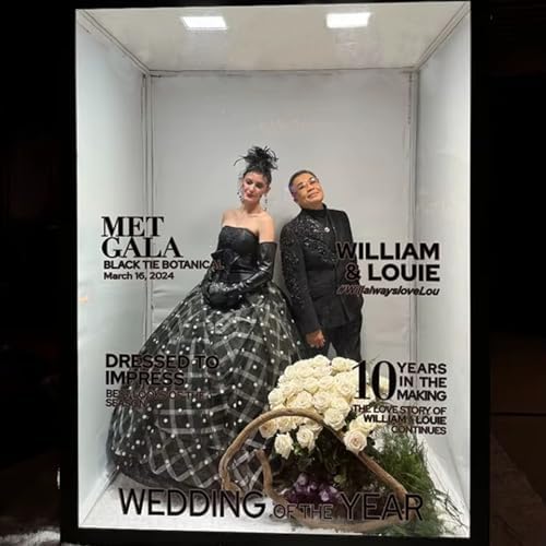 Magazine Photo Booth Box Weddings Photography Background 6.56 ft × 6.56 ft × 7.55 ft Party Event Led Photo Booth Rental with Led - Image 5