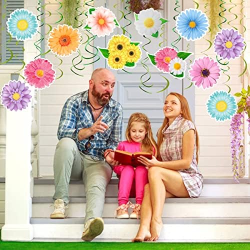 HADDIY Flower Hanging Swirl Decorations for Classroom Office Party Ceiling - Image 6