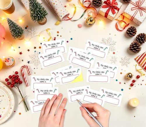 Christmas What's Your Candy Cane Name Game, Winter Holiday Party Decor Sign - Image 4