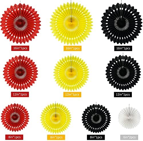 BEISHIDA 11packs Honeycomb Round Paper Fans Hanging Party Decoration - Image 2