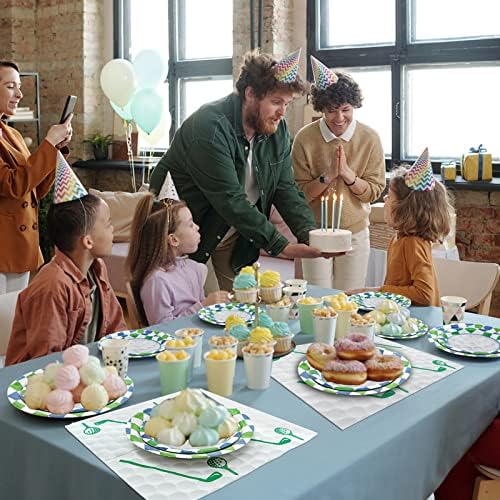 180Pcs Golf Party Supplies Paper Plates and Napkins Serve 60 - Image 7