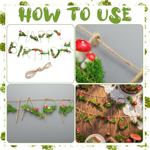 Norme Moss Birthday Party Decorations Banner Garland - Image 4