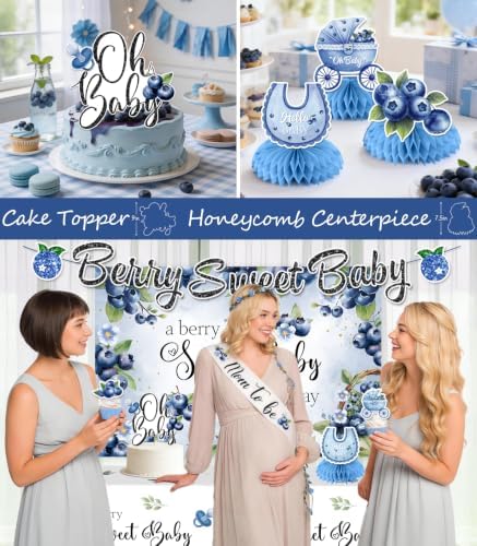 Blueberry Baby Shower Decorations, All-in-One Decor Set - Image 5