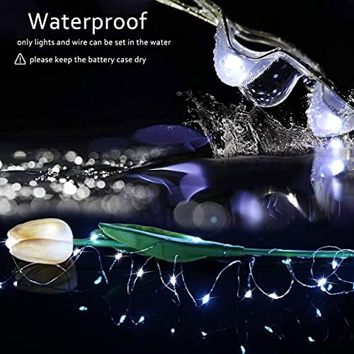 15 Packs Fairy String Lights, 6.6FT 20 LED Battery Operated Silver Copper Wire Starry String Light for DIY Party Christmas Costume Wedding Easter Table Decorations (Cool White) - Image 4