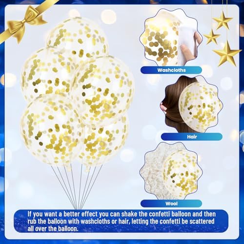 40pcs Happy Work Anniversary Decorations Balloons Blue Gold Happy Workiversary Thank You We Appreciate You Balloons Work Anniversary Decorations for Office Employee Appreciation Gifts for Worker - Image 5