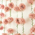 Homarkable Pink Tissue Paper Pom Pom Garlands, Paper Flowers for Birthday Decorations, Baby Shower, Wedding Engagement, Bridal Shower, Spring Summer Party Decorations, 4 Pcs by Homarakble