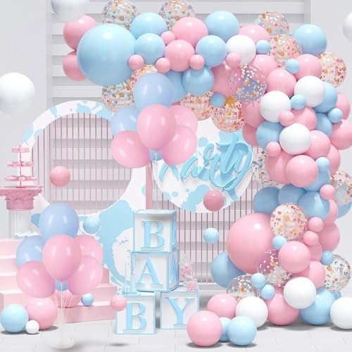 Voircoloria Balloon Stand Kit for Table Party Decor, 6 Sets, Blue and Pink - Image 7