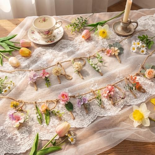 Norme 2 Pcs Wildflower Birthday Party Decorations Banner 13.2ft - Image 2