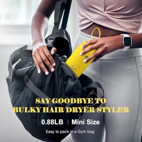 Auto Dual Voltage Hair Dryer Brush with European Travel Plug - Image 2