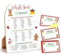 Christmas What's Your Elf Name Game, Winter Holiday Party Decor Sign by Unknown