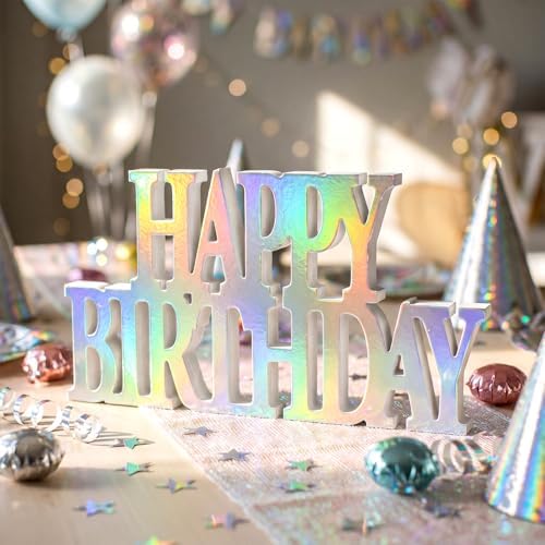Novabright Happy Birthday Sign, Laser, No Glitter by Unknown