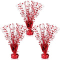 Crowye 3 Pieces Metallic Foil Spray Centerpiece Birthday Table Decoration Star Burst Centerpieces Graduation Table Decor for Birthday 2026 Party Holiday(Red) by Crowye