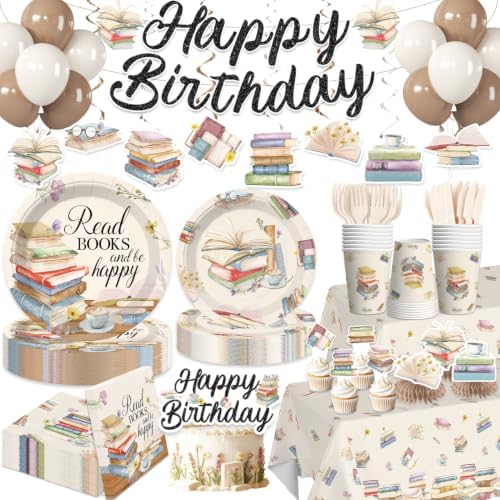250pcs Book Themed Party Decorations for 25 Guests by Unknown
